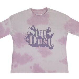 TINY WHALES
 STAR DUST 
100% COTTON 
NEW TAGS CUT OFF T SHIRT